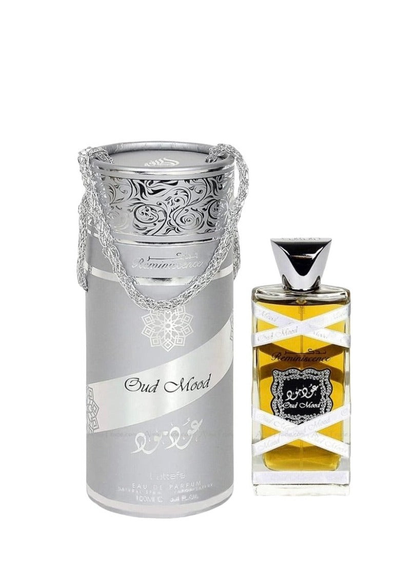 Oud Mood Reminiscence (Silver) Perfume 100ml Eau de Parfum by Lattafa
